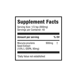 mucuna adaptogen ingredient panel