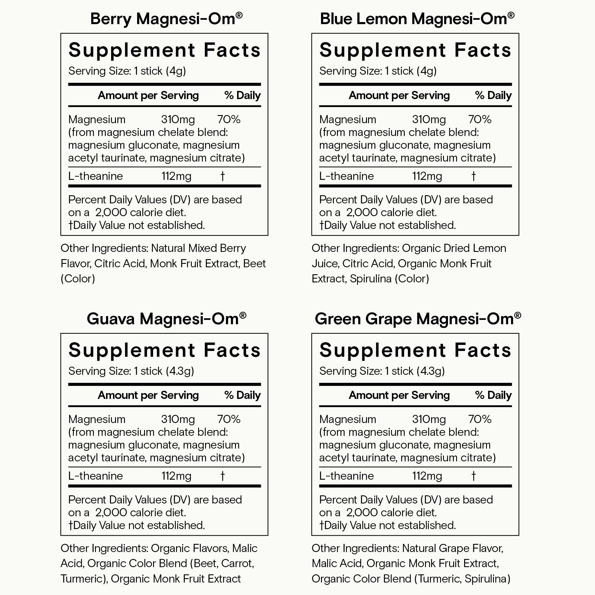 4 Flavors Sticks
